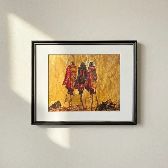 paintings modern with frame 15x12 pre-owned - Picture 2 of 7